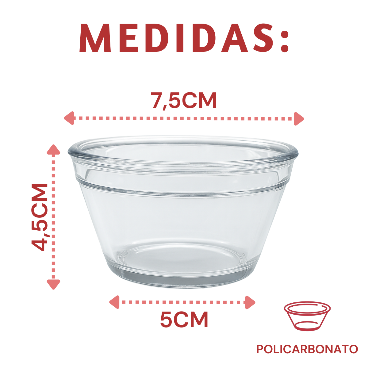 Ramequim Policarbonato 90ml