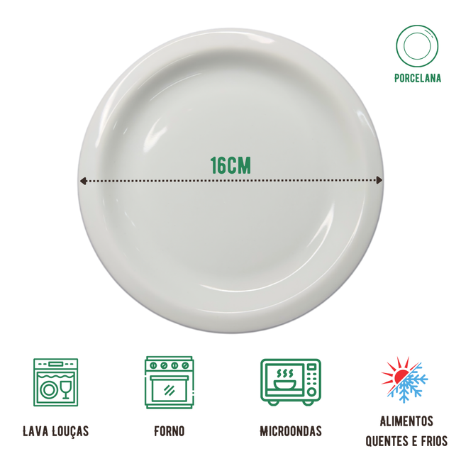 Prato pão segunda linha 16,5cm Main Image