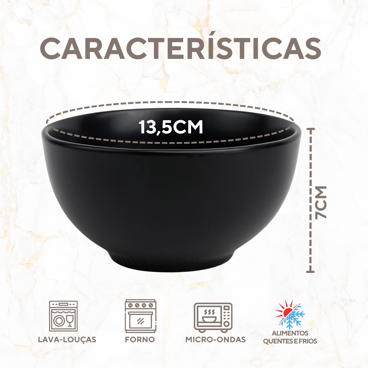 Cumbuca Cerâmica Caldo Petróleo 500ml