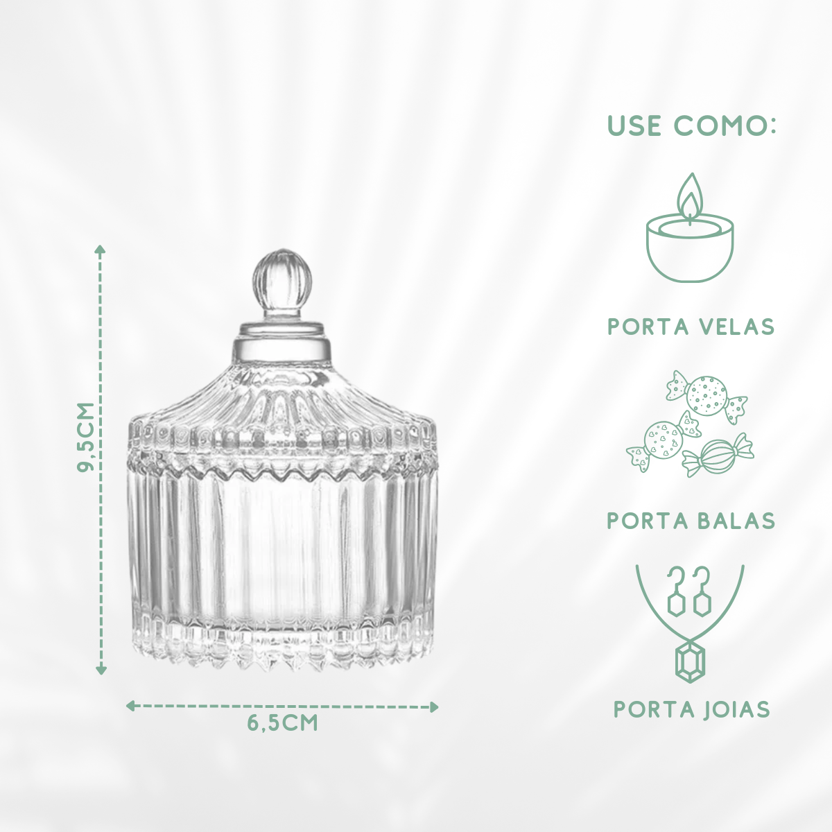 Potiche Decorativo Vidro - A Gourmet