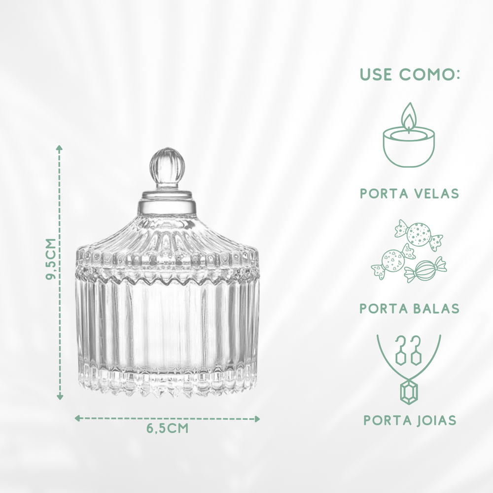 Potiche Decorativo Vidro - A Gourmet