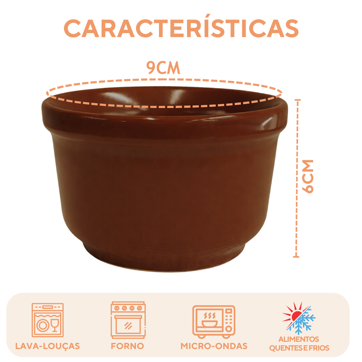 Cumbuca Ceramica Alta 200ml