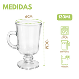 Taça Vidro Crystal Cappuccino 130ml