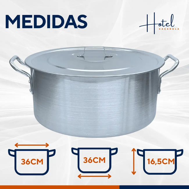 Caçarola Hotel Reta N36 Aluminio Main Image