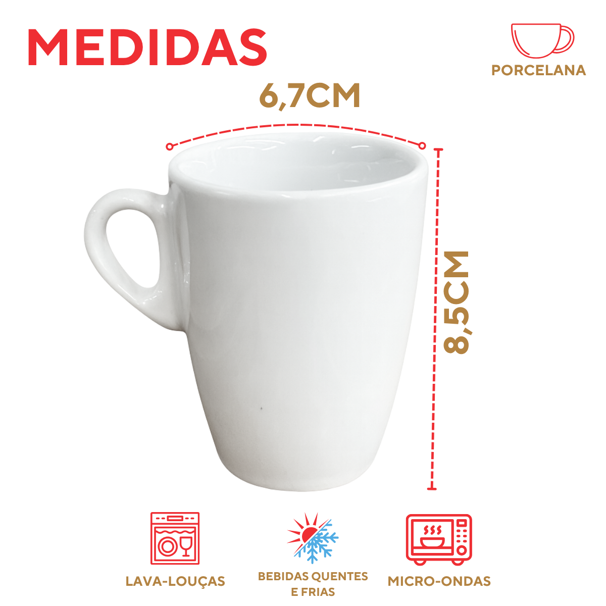 Xicara Chá Genova Cappuccino 150ml