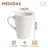 Caneca Copo 230ml Porcelana Segunda Linha