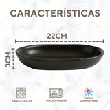 Travessa Oval Mini Petróleo