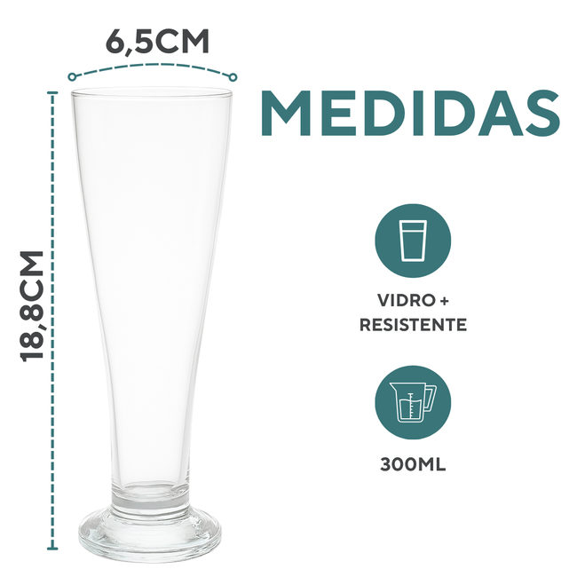 Copo Cerveja Tulipa 300ml Vidro Main Image