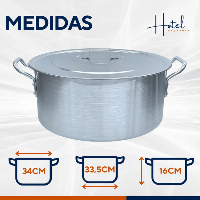 Caçarola Hotel Reta N34 Alumínio Main Image