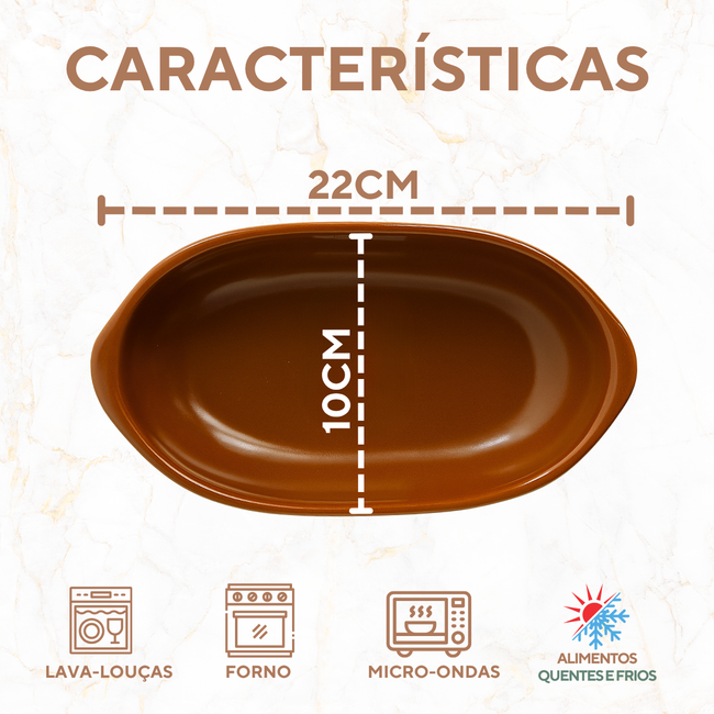 Travessa Mini Oval Ceramica 300ml Main Image