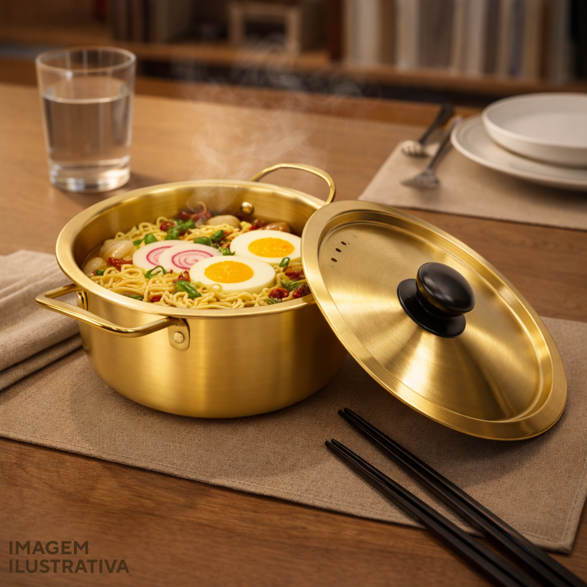 Caçarola Servir Dourada 1,3Litros