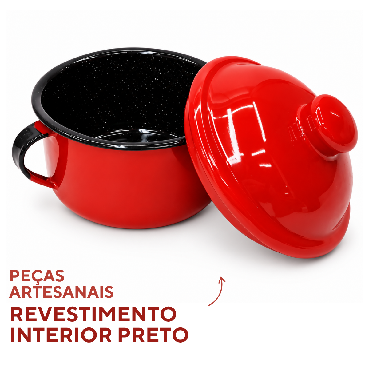 Açucareiro Ágata Vermelho 450ml