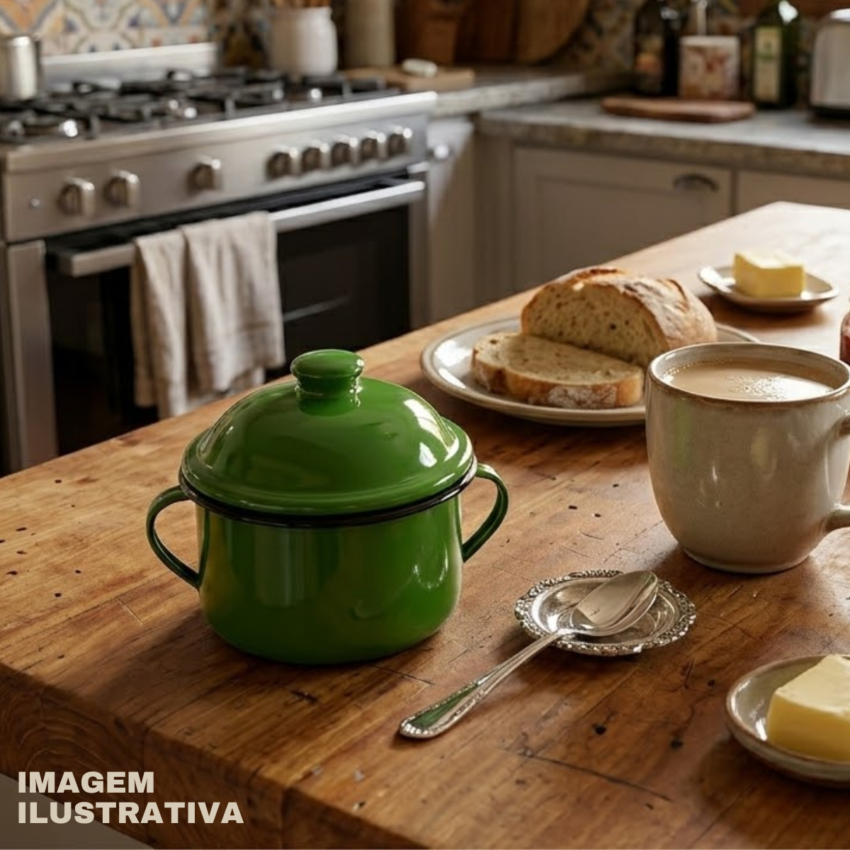 Açucareiro Ágata Verde 450ml