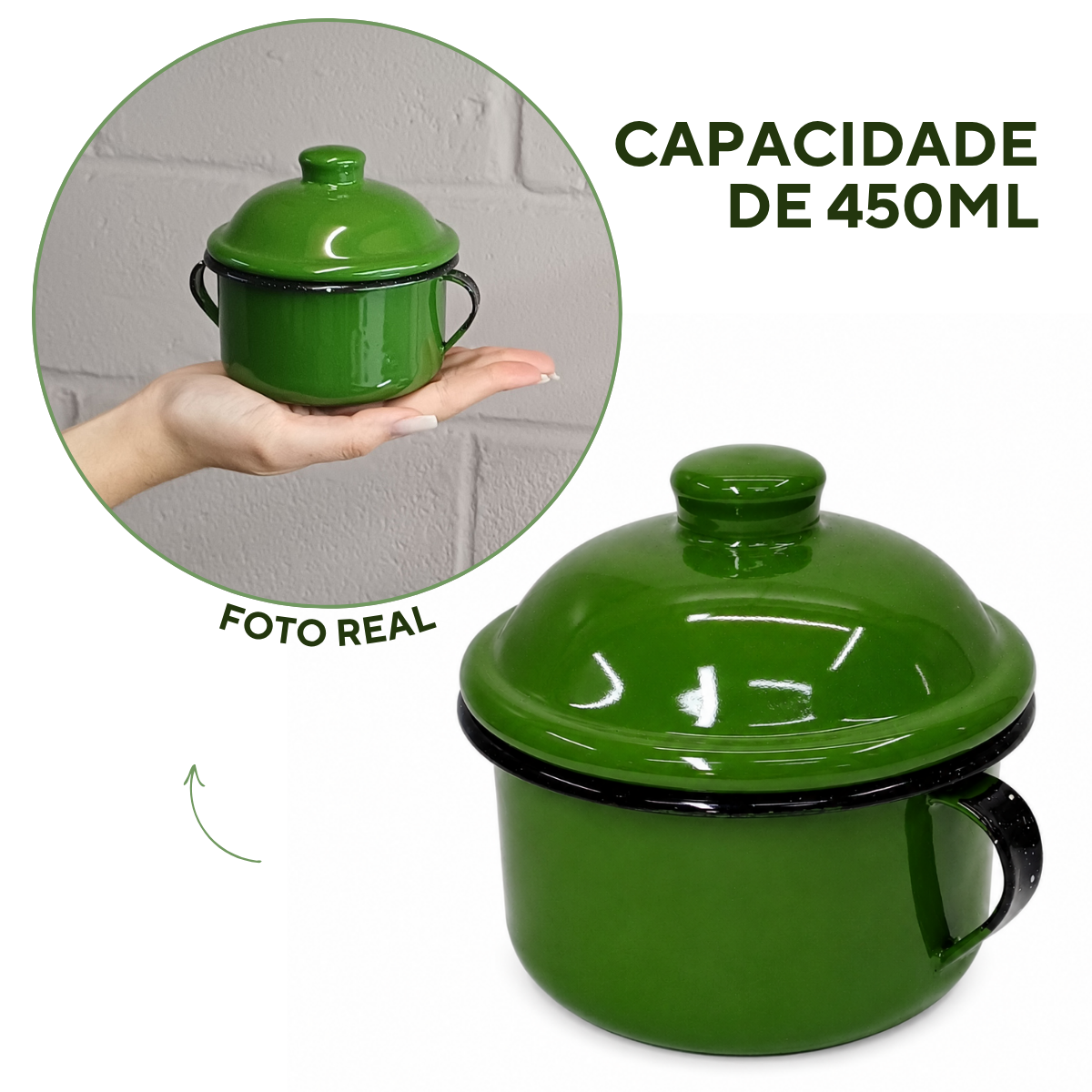 Açucareiro Ágata Verde 450ml