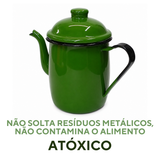 Bule De Café Chá Agata 1 Litro Esmaltado Modelo Antigo