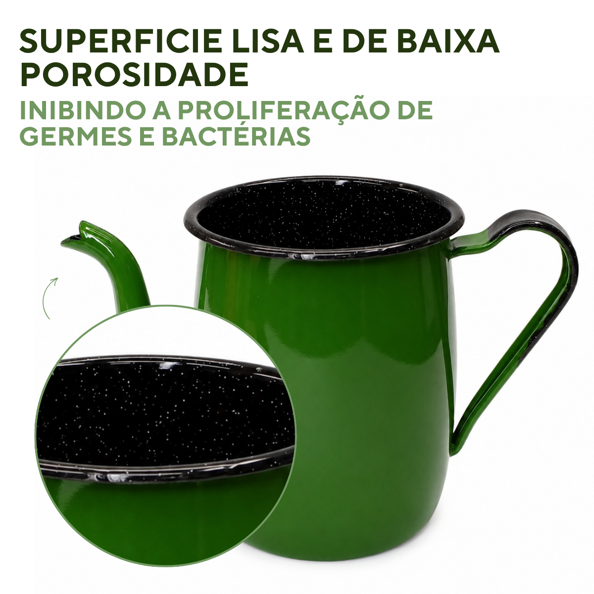 Bule De Café Chá Agata 1 Litro Esmaltado Modelo Antigo