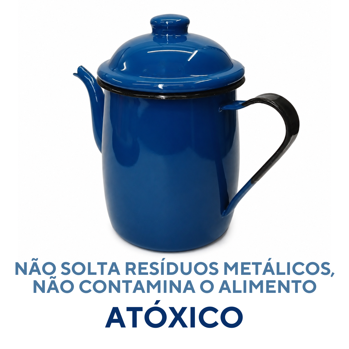 Bule Agata Chá Esmaltado Tradicional 1 Litro Mesa De Café