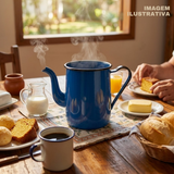 Bule Agata Chá Esmaltado Tradicional 1 Litro Mesa De Café