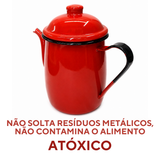 Bule de Agata Vermelho 1 Litro