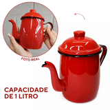 Bule de Agata Vermelho 1 Litro