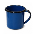 Caneca 70ml Agata Borda Preta Esmaltada
