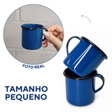 Caneca Xícara 180ml Agata Aço Esmaltado