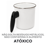 Caneca Leiteira Agata 1,25 L Esmaltada Fogão Indução