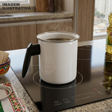 Caneca Leiteira Agata 1,25 L Esmaltada Fogão Indução