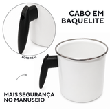 Caneca Leiteira Agata 1,25 L Esmaltada Fogão Indução