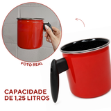 Leiteira Agata 1,25 Litro Esmaltado Aço Vitrificado