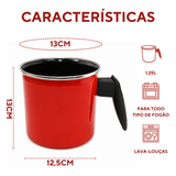 Leiteira Agata 1,25 Litro Esmaltado Aço Vitrificado