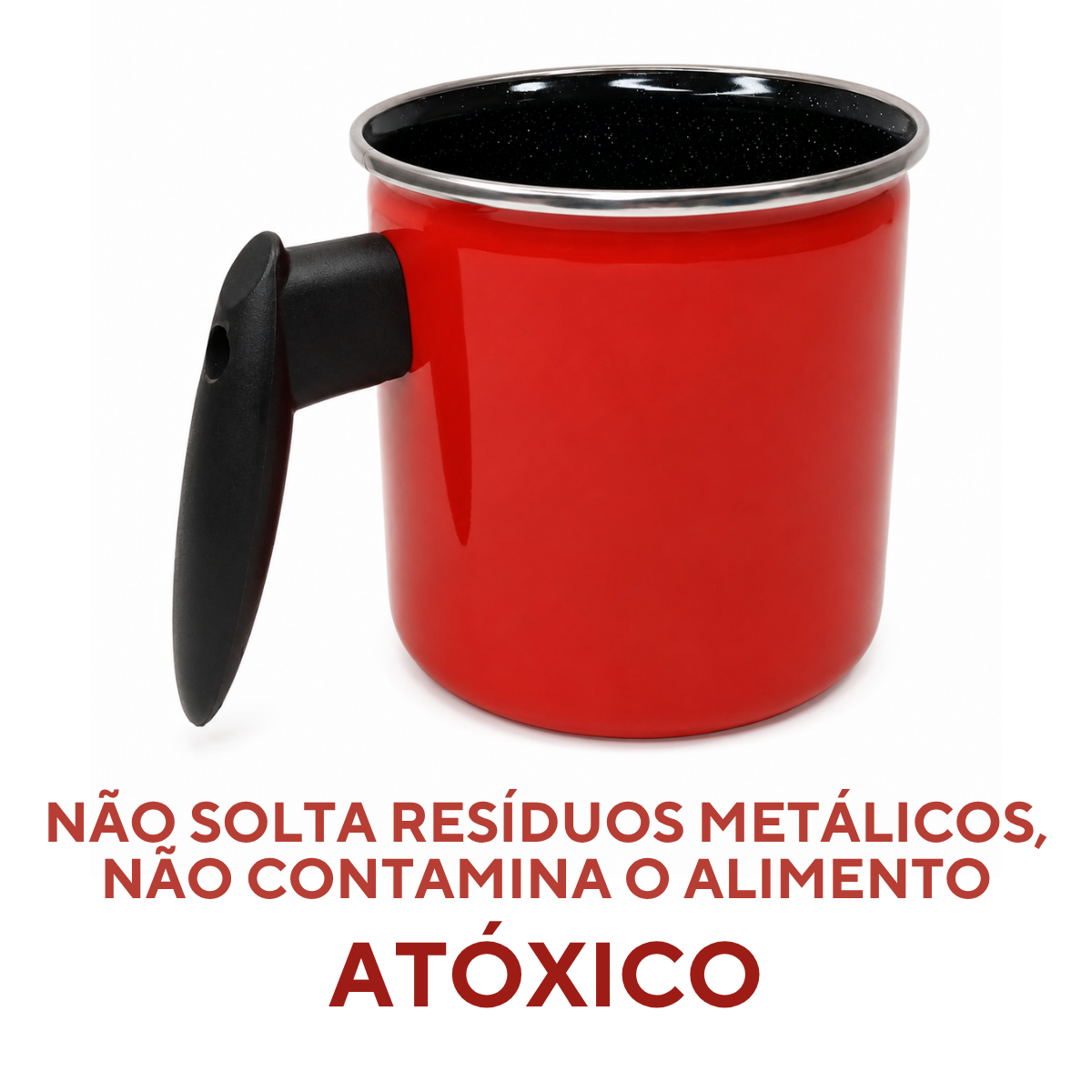 Leiteira Agata 1,25 Litro Esmaltado Aço Vitrificado