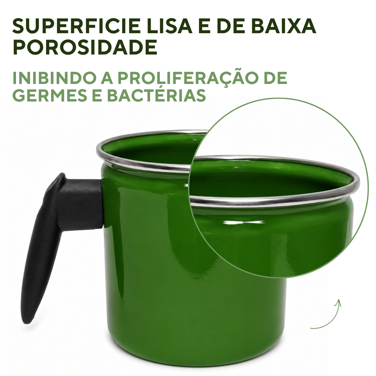 Leiteira 1,25 Litro Agata Esmaltada Aço Vitrificado