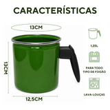 Leiteira 1,25 Litro Agata Esmaltada Aço Vitrificado