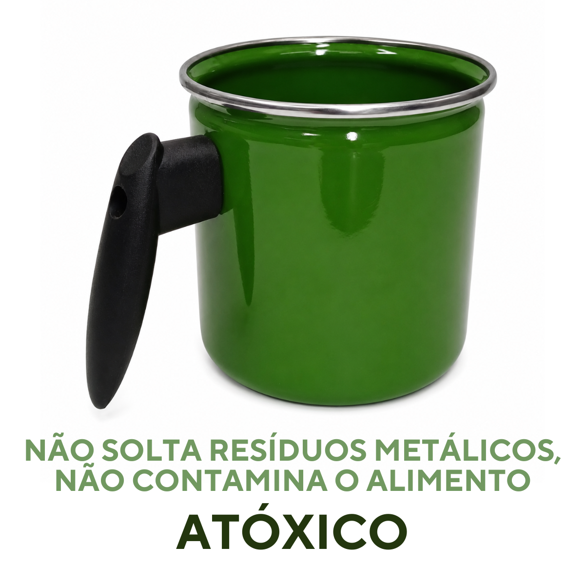 Leiteira 1,25 Litro Agata Esmaltada Aço Vitrificado