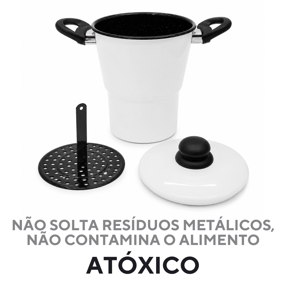Cuscuzeira Ágata Branco