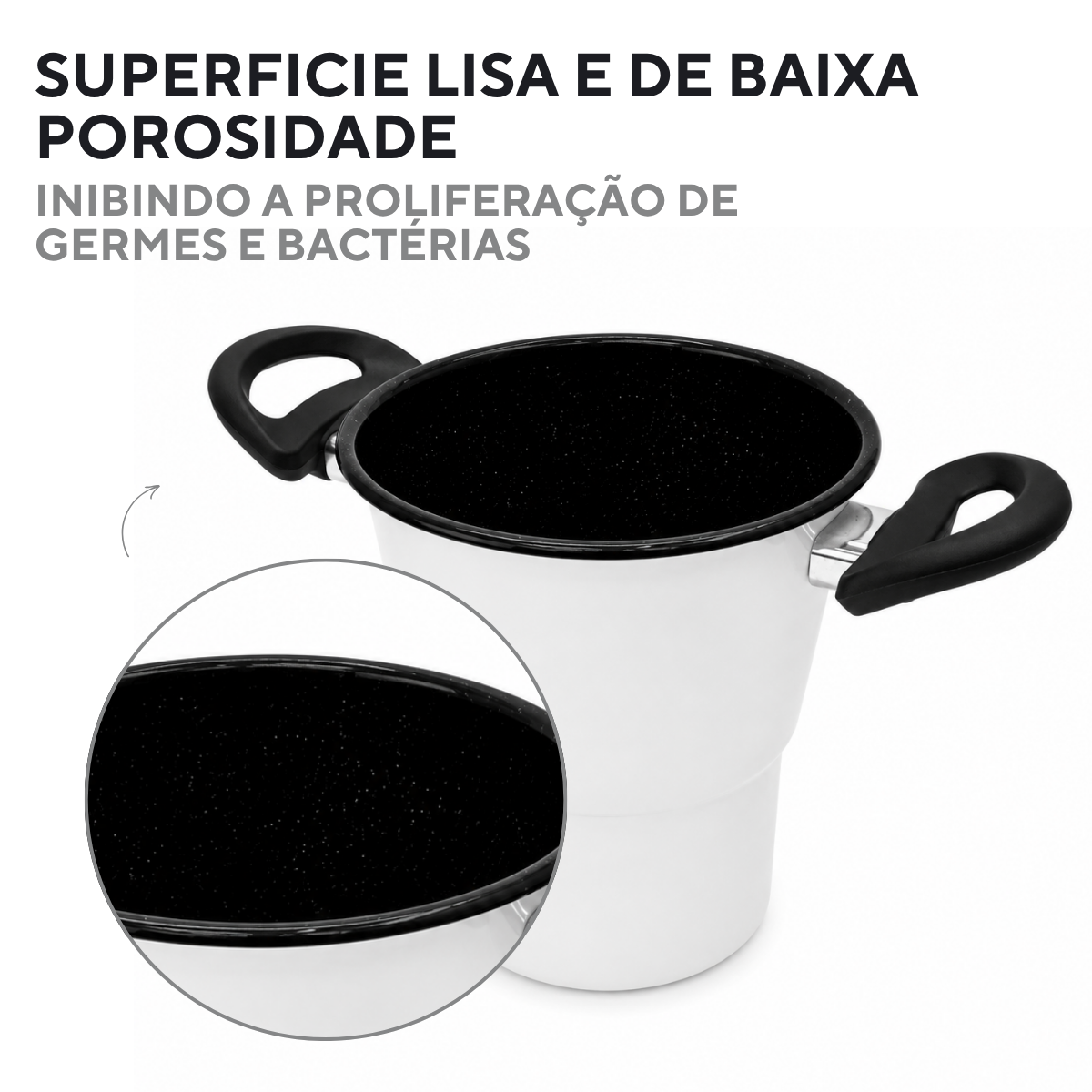 Cuscuzeira Ágata Branco