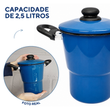 Cuscuzeira Ágata Azul