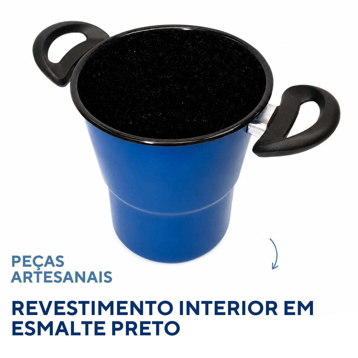 Cuscuzeira Ágata Azul