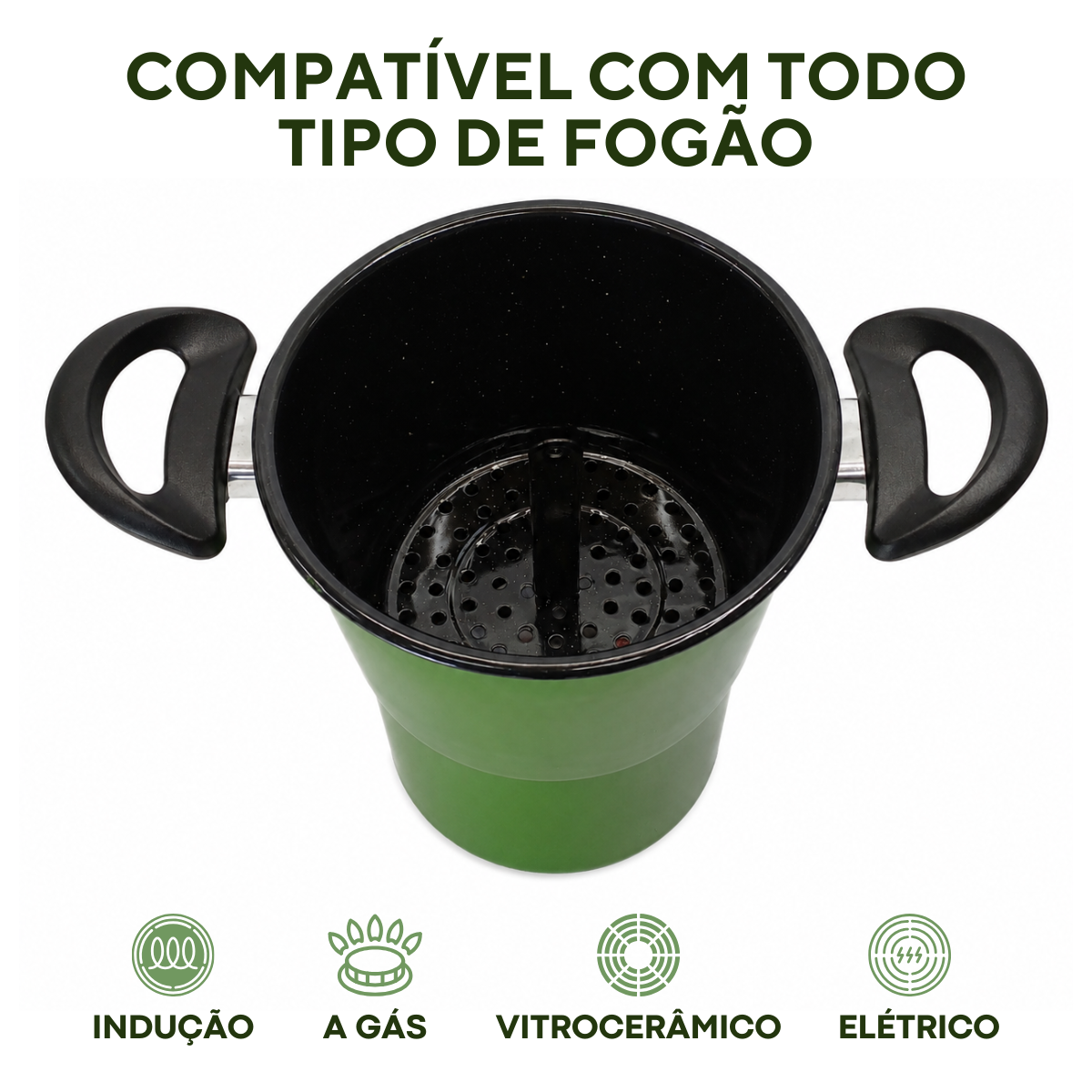Cuscuzeira Ágata Verde