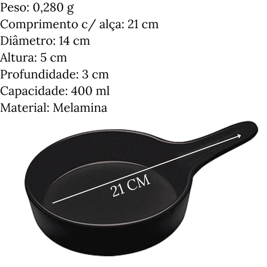 Mini Frigideira de Melamina 400ml 21cm