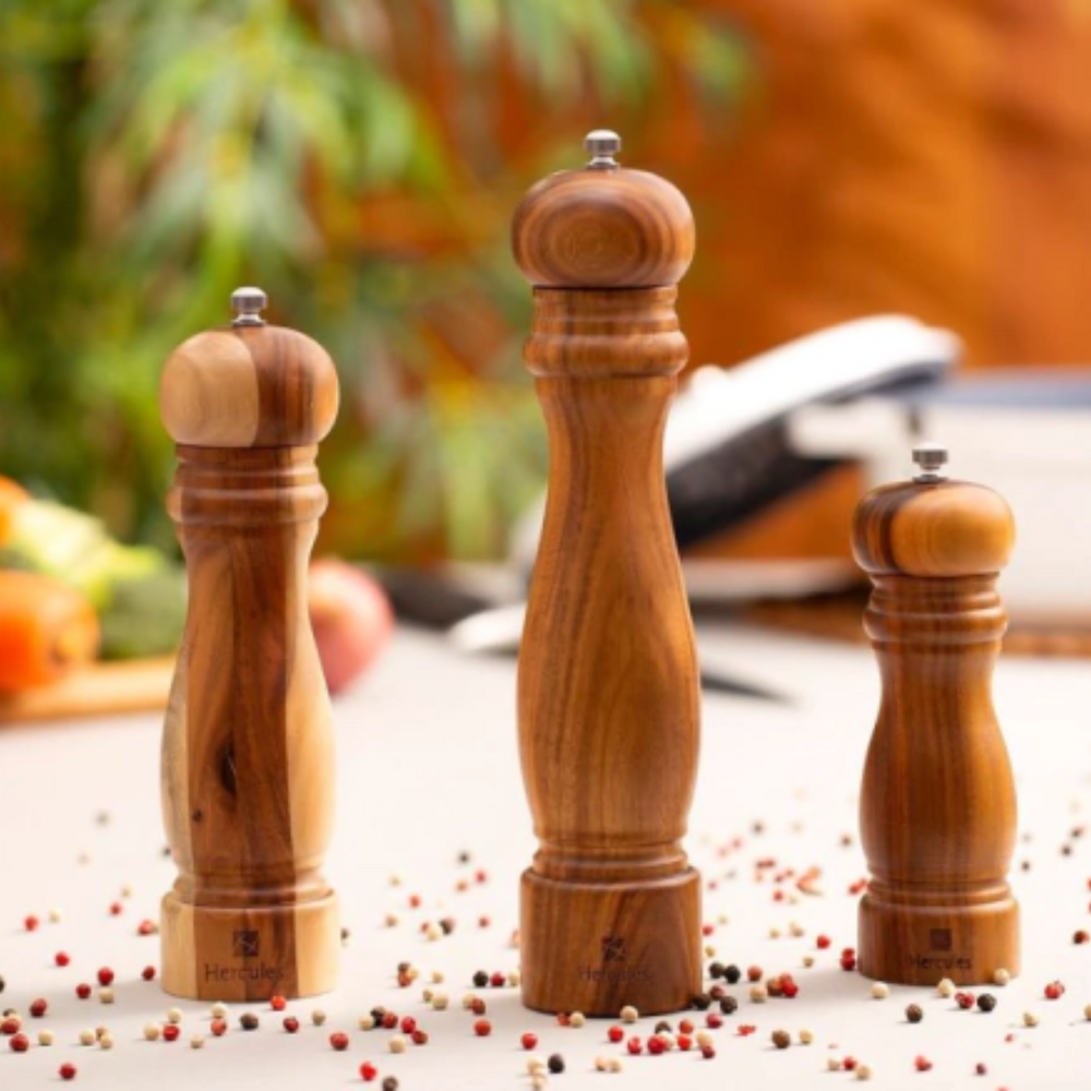 Moedor de Sal e Pimenta de Madeira Hercules