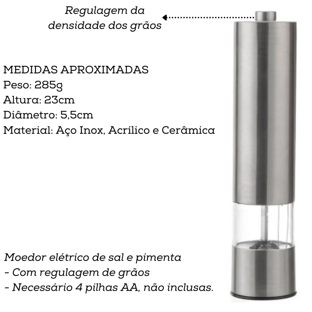 Moedor Elétrico de Aço Inox Etilux