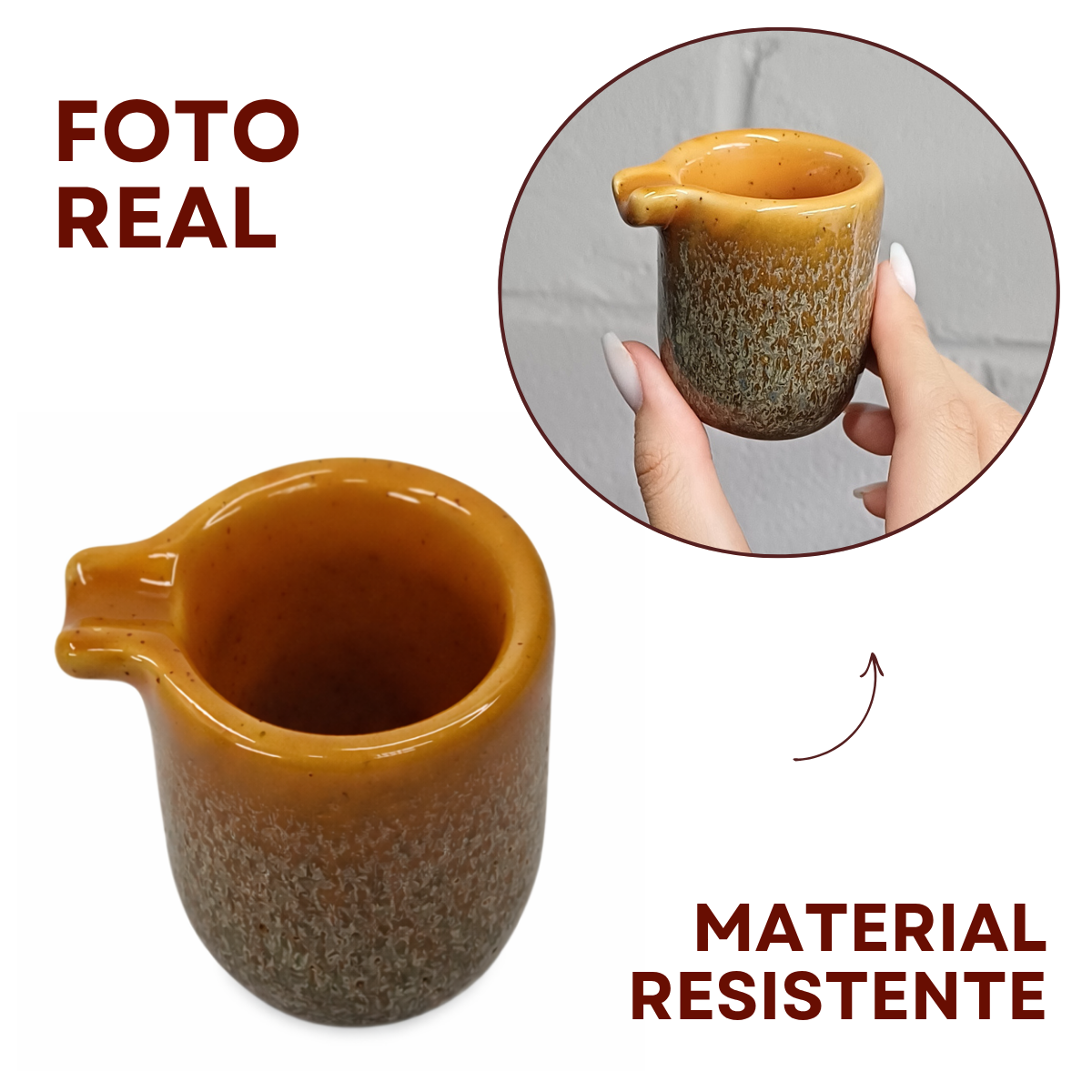 Molheira 50ml Cerâmica Refrátaria Romanha Wood