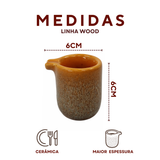Molheira 50ml Cerâmica Refrátaria Romanha Wood