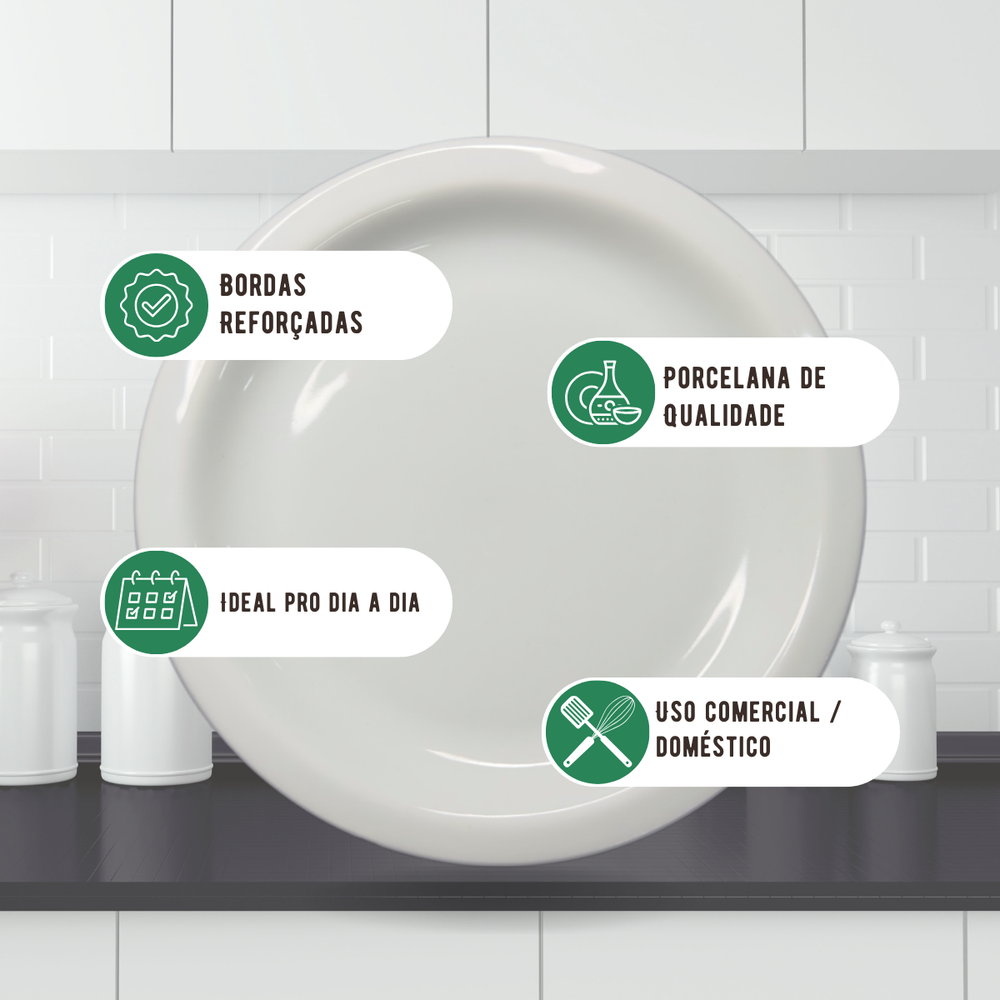 Prato pão segunda linha 16,5cm ATLAS Pratos Sobremesa