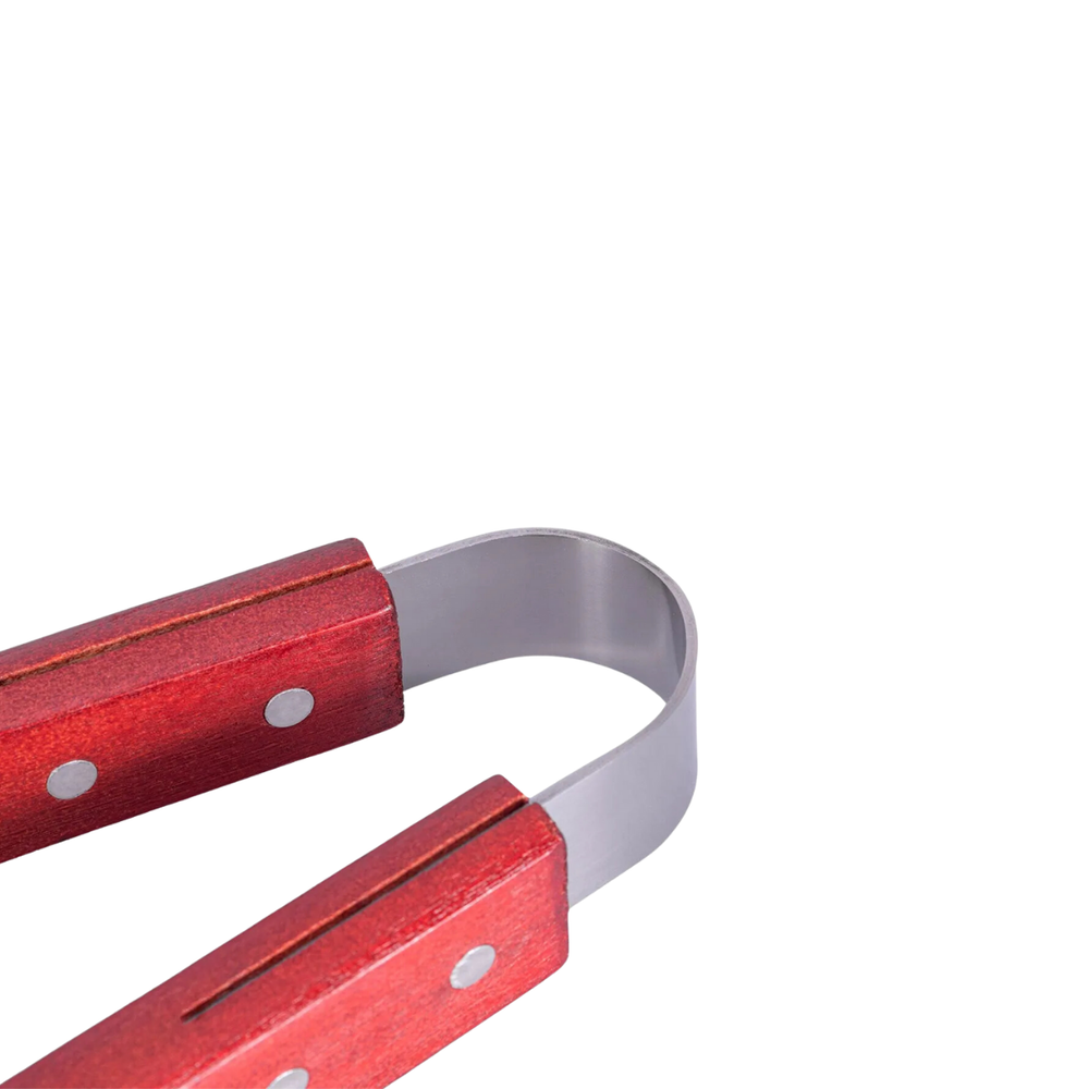 Pegador Para Churrasco de Aço Inox e Madeira - A Gourmet