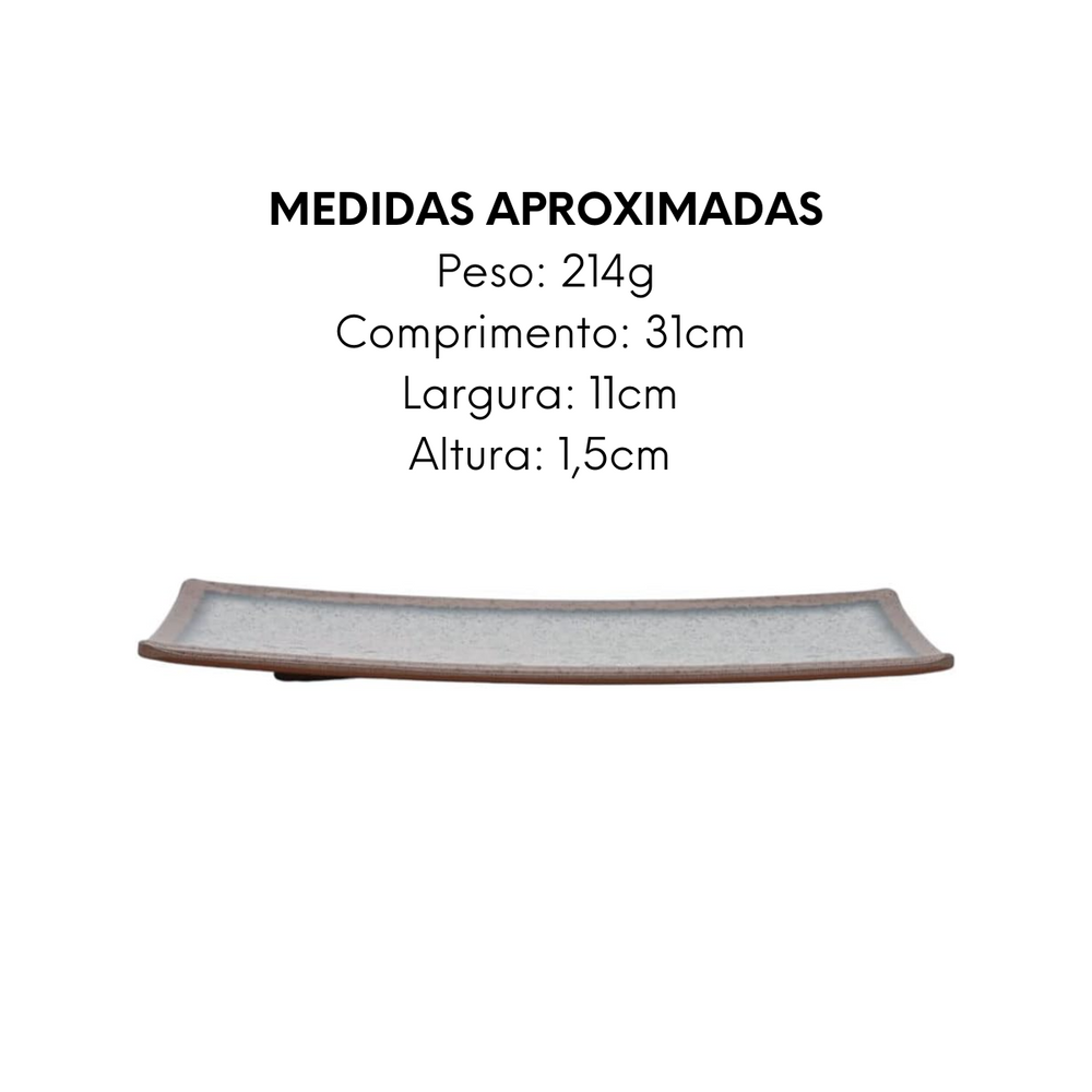 Prato Retangular Melamina Nippon Mimo Style