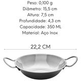 Mini Tacho Viena 15 cm de Aço Inox