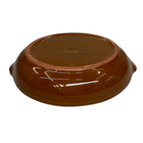 Prato Redondo Marrom Com Alça 16cm 250ML LaFaenza